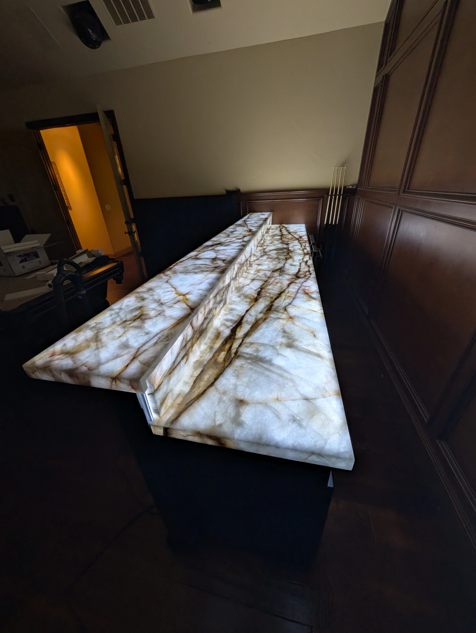 Countertop lighting installation